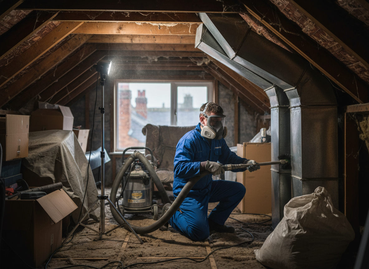 attic duct cleaning in Manchester